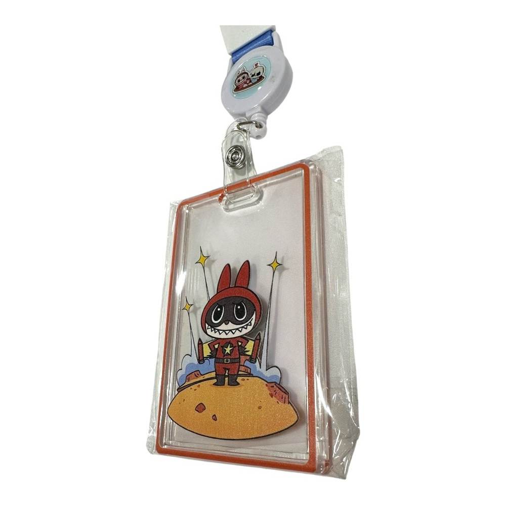 Labubu The Monsters Rocket 🚀 Badge Holder & ID Lanyards - Picture 3 of 4